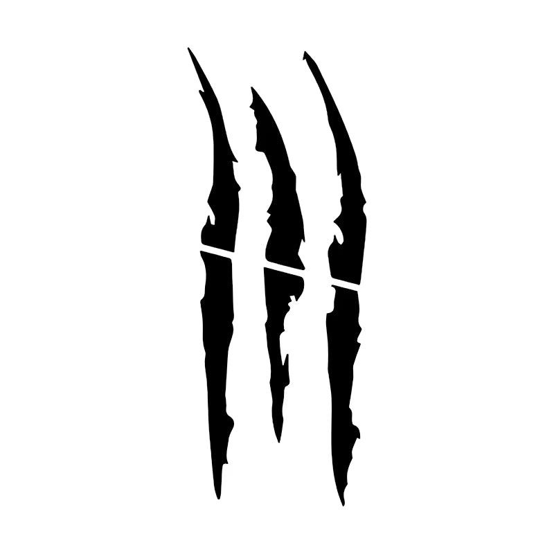 Monster Claw Scratch Motorcycle & Car Sticker – Reflective, Waterproof Universal Decal