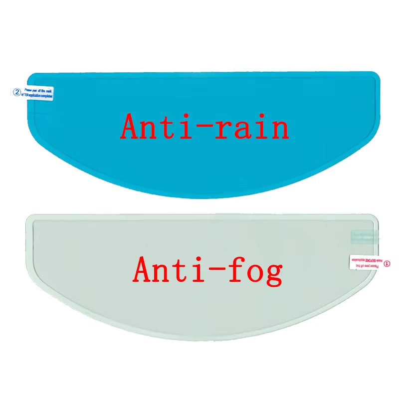 Motorcycle Helmet Anti-Fog & Rainproof Film – Clear Nano-Coated Lens Insert