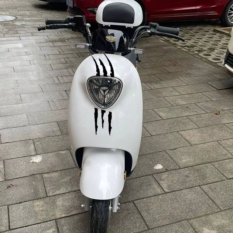 Monster Claw Scratch Motorcycle & Car Sticker – Reflective, Waterproof Universal Decal