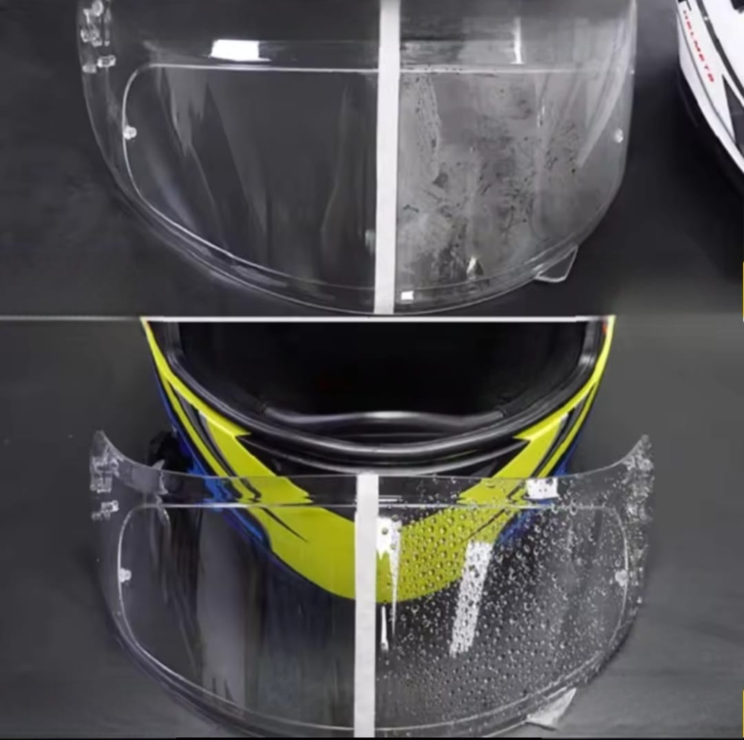 Motorcycle Helmet Anti-Fog & Rainproof Film – Clear Nano-Coated Lens Insert