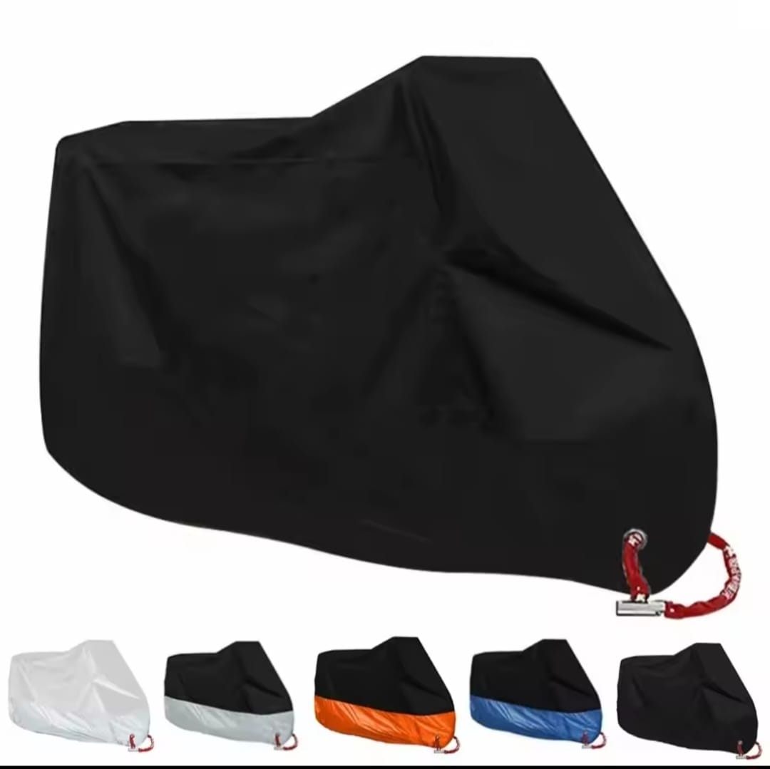 Waterproof All-Season Motorcycle Cover – Dustproof & UV Protection with Storage Bag (Multiple Sizes & Colors)