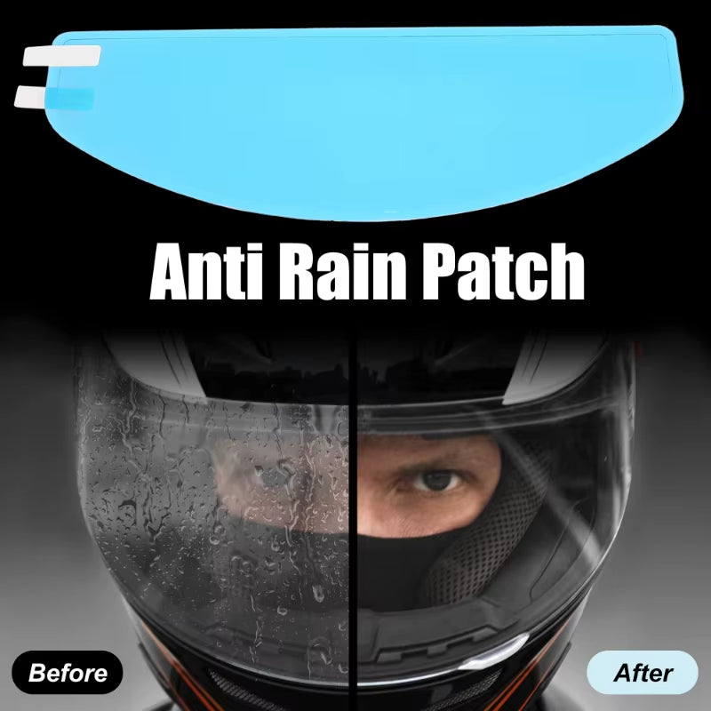 Motorcycle Helmet Anti-Fog & Rainproof Film – Clear Nano-Coated Lens Insert
