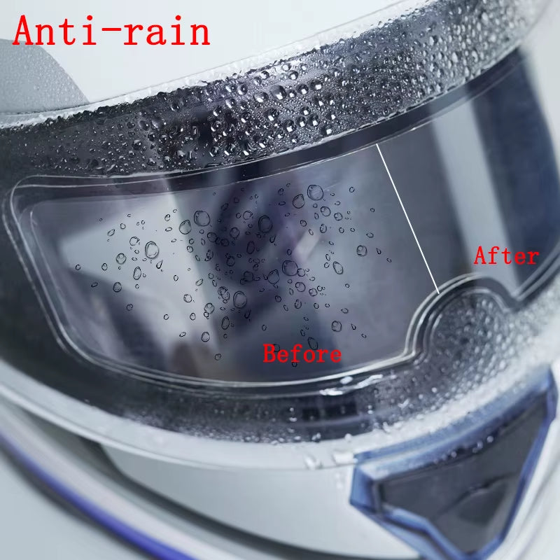 Motorcycle Helmet Anti-Fog & Rainproof Film – Clear Nano-Coated Lens Insert
