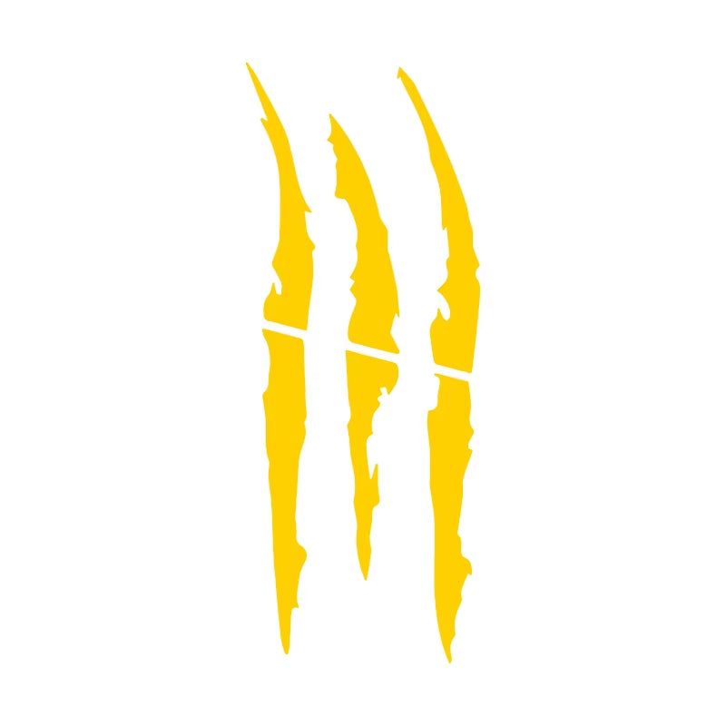 Monster Claw Scratch Motorcycle & Car Sticker – Reflective, Waterproof Universal Decal