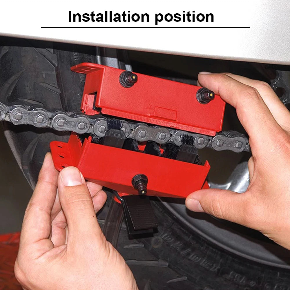 Motorcycle Chain Cleaning Tool Kit – Chain & Sprocket Maintenance Device