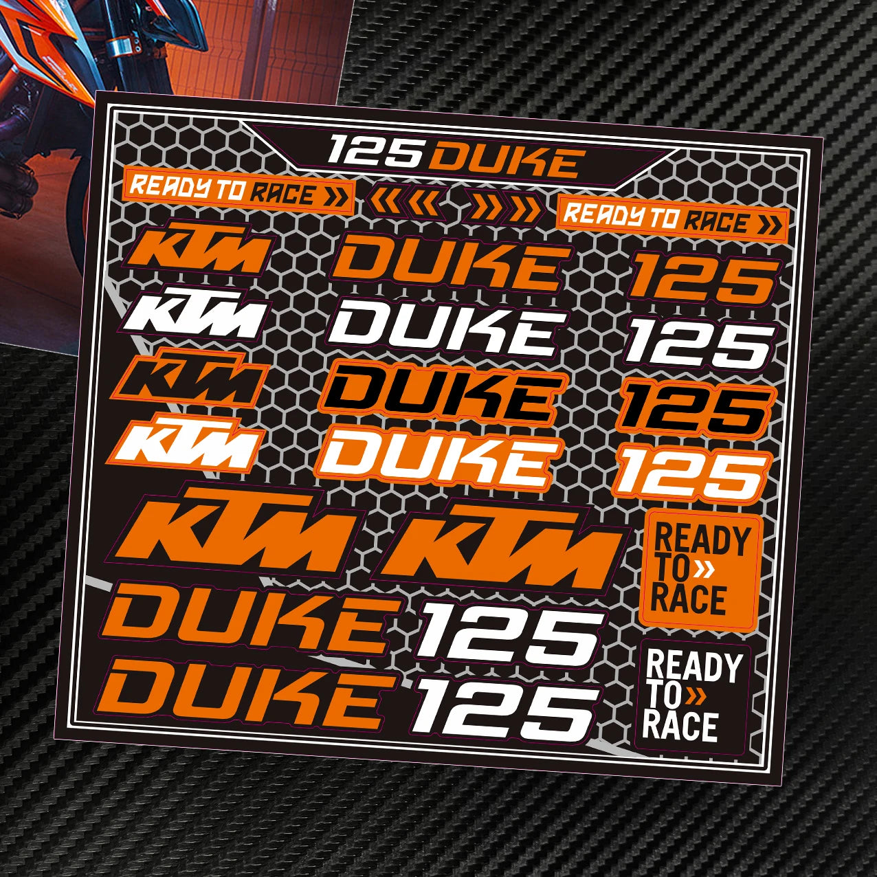 Ready to Race – KTM Stickers & Decals Kit
