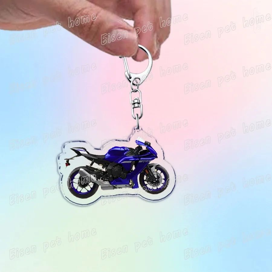Motorcycle Helmet Keychain – Rider Gift & Bag Charm Accessory