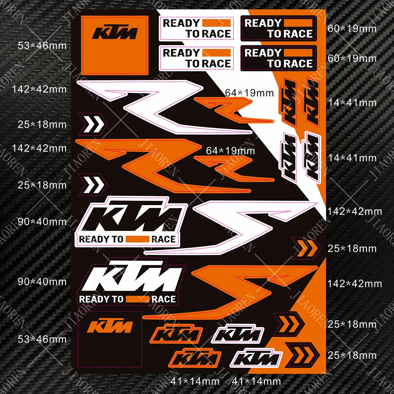 Ready to Race – KTM Stickers & Decals Kit