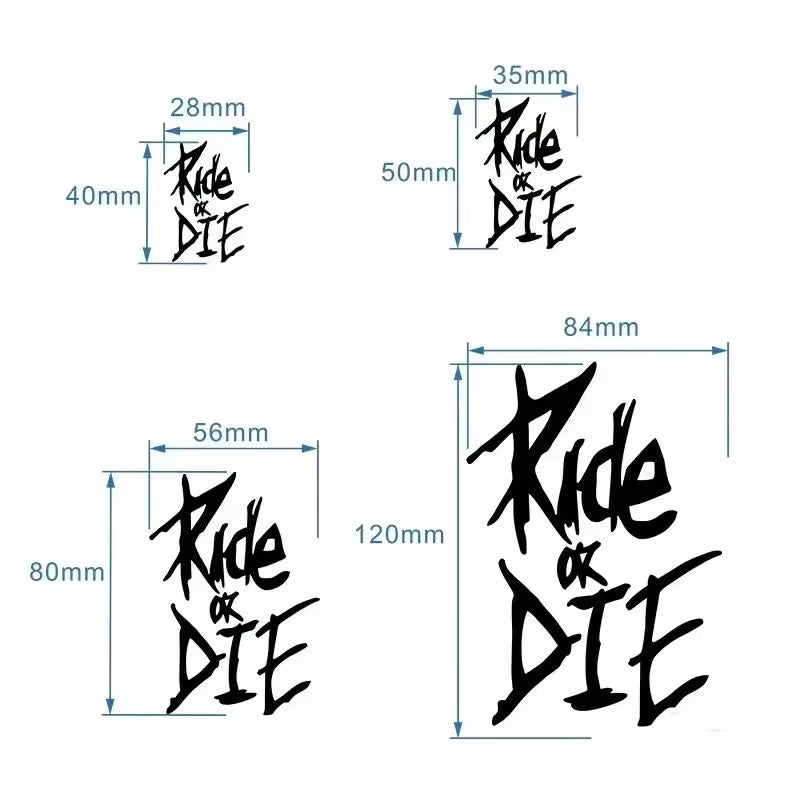 Ride or Die Stickers