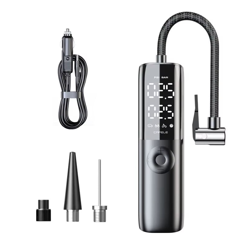 Portable 12V Tire Air Pump – 150PSI for Motorcycles & Cars