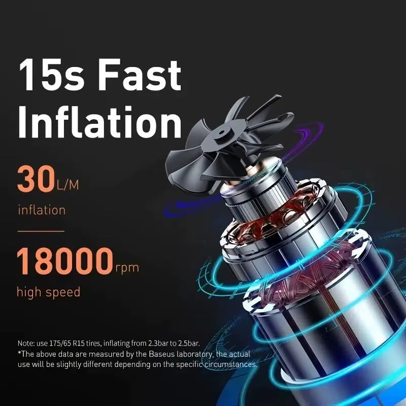 Portable 12V Tire Air Pump – 150PSI for Motorcycles & Cars