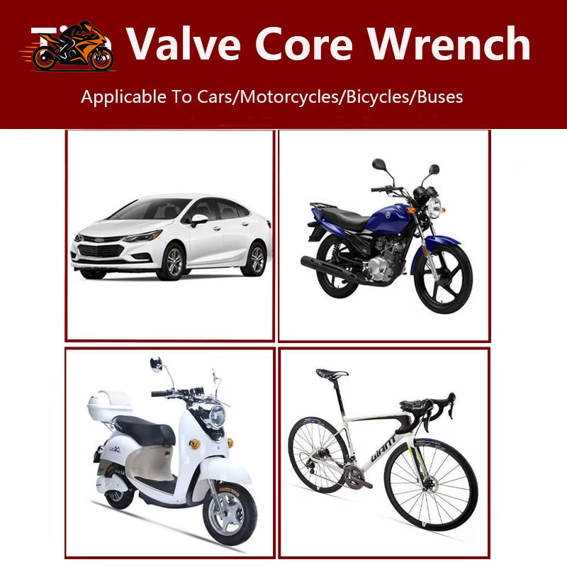 Portable Tire Valve Core Remover – Mini Valve Core Installer & Removal Tool for Motorcycles, Cars & Bicycles