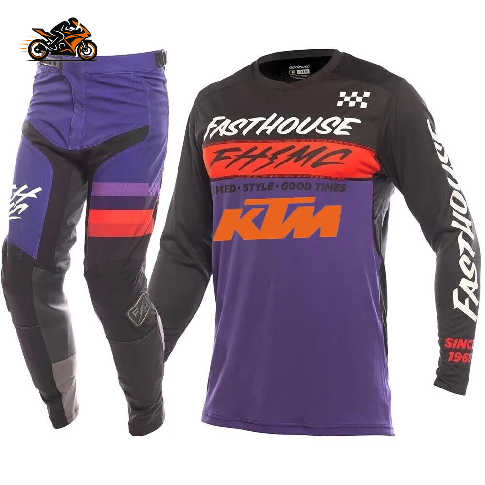 2025 KTM-Style Motocross Gear Set – Off-Road Jersey & Pants Combo for MX, Enduro, and ATV Riding