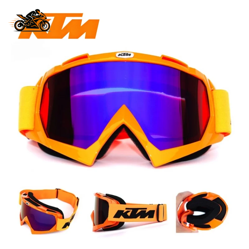 KTM Off-Road Goggles – HD Lens, Wind & Dust Protection